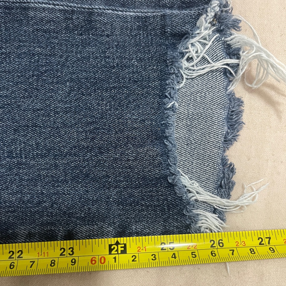 Frame Womens Jeans Size 25 Blue Le Nouveau Straight Distressed Denim Bottoms - Picture 12 of 12